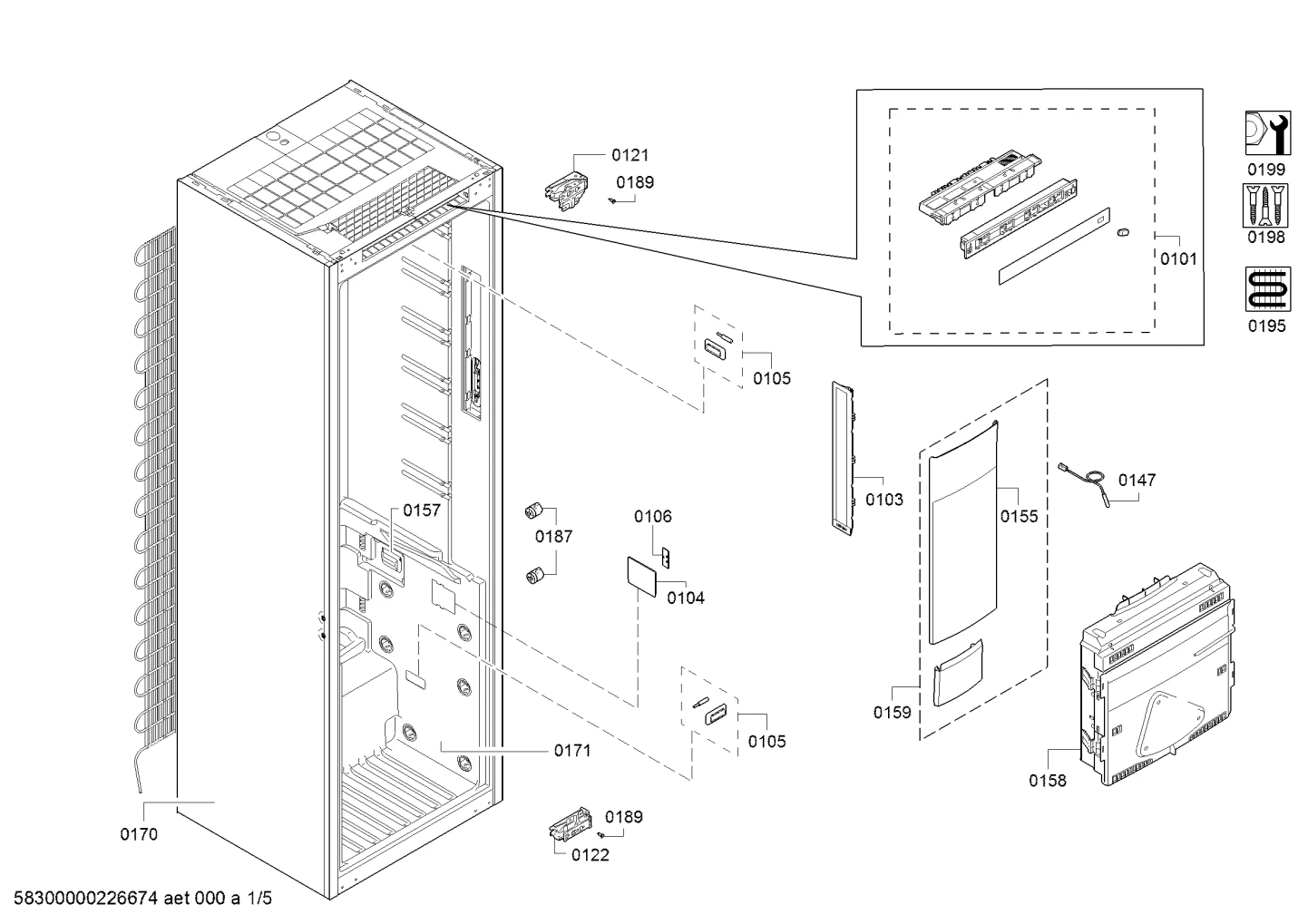 Door & Housing, Hinges (0103-0199)