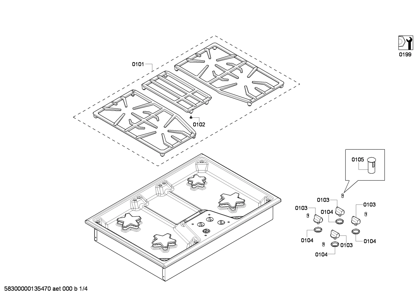 shelves trays, Handles & Knobs (0101-0199)