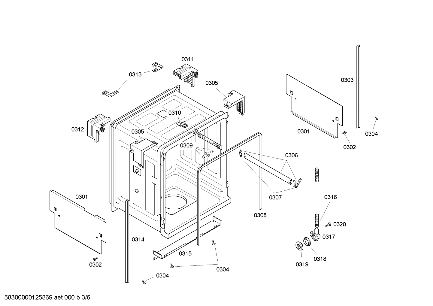 Short Side-Panel, W/O Ground Terminal, Dw