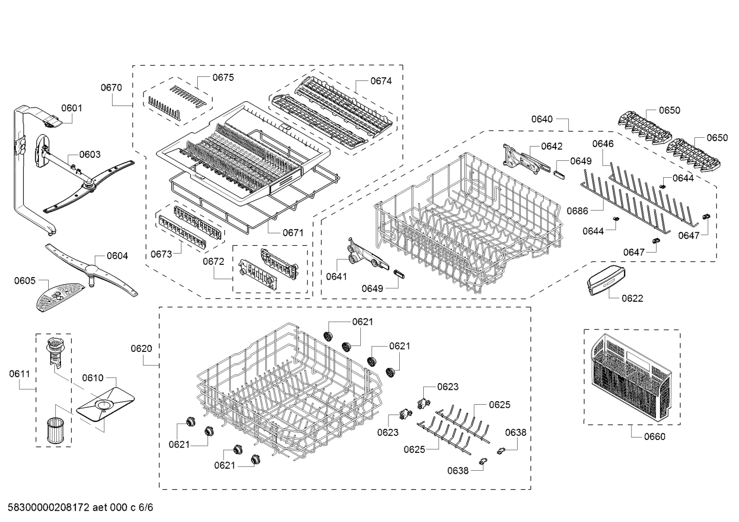 Baskets & Wheels, Flaps & Holders (0601-8310)