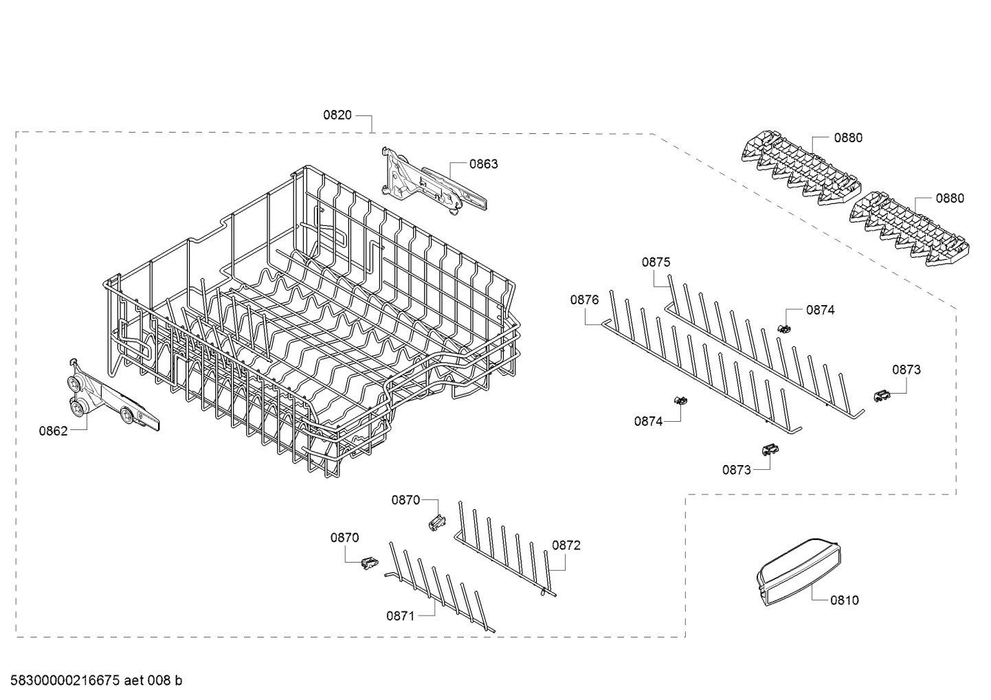 Baskets & Wheels, Rails (0810-0880)