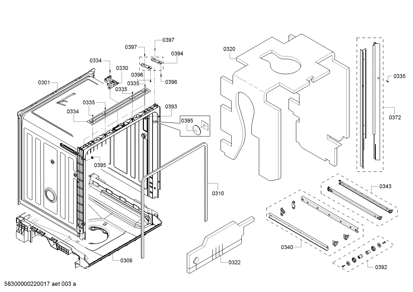 Screws, Rails (0310-8110)