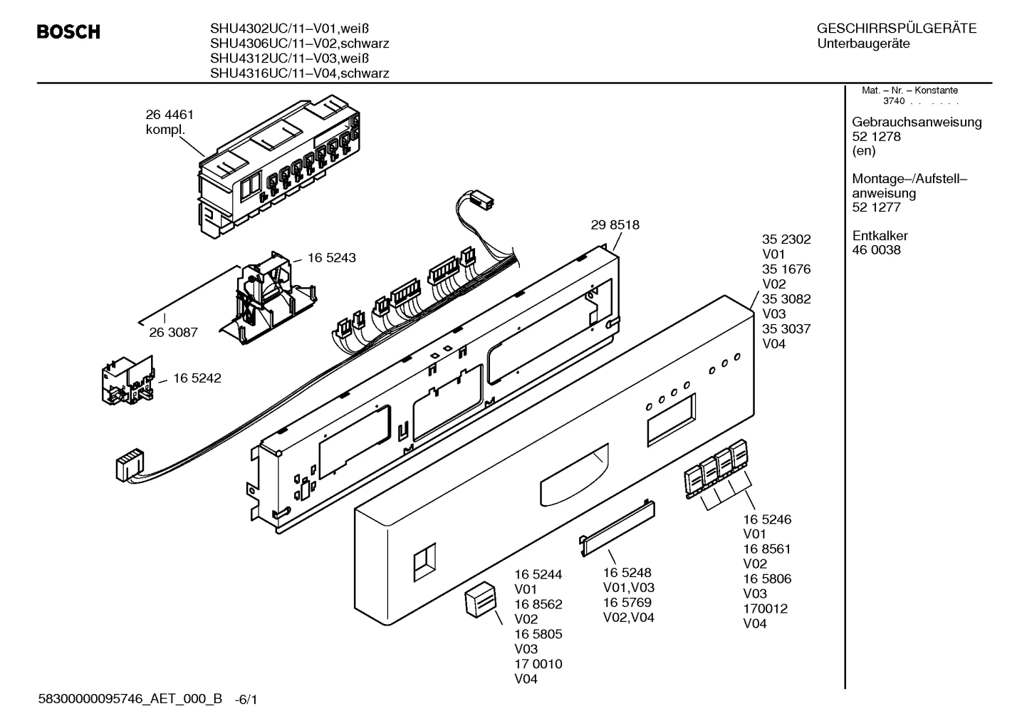 Seals & Gaskets, Door & Housing (0001-3001)
