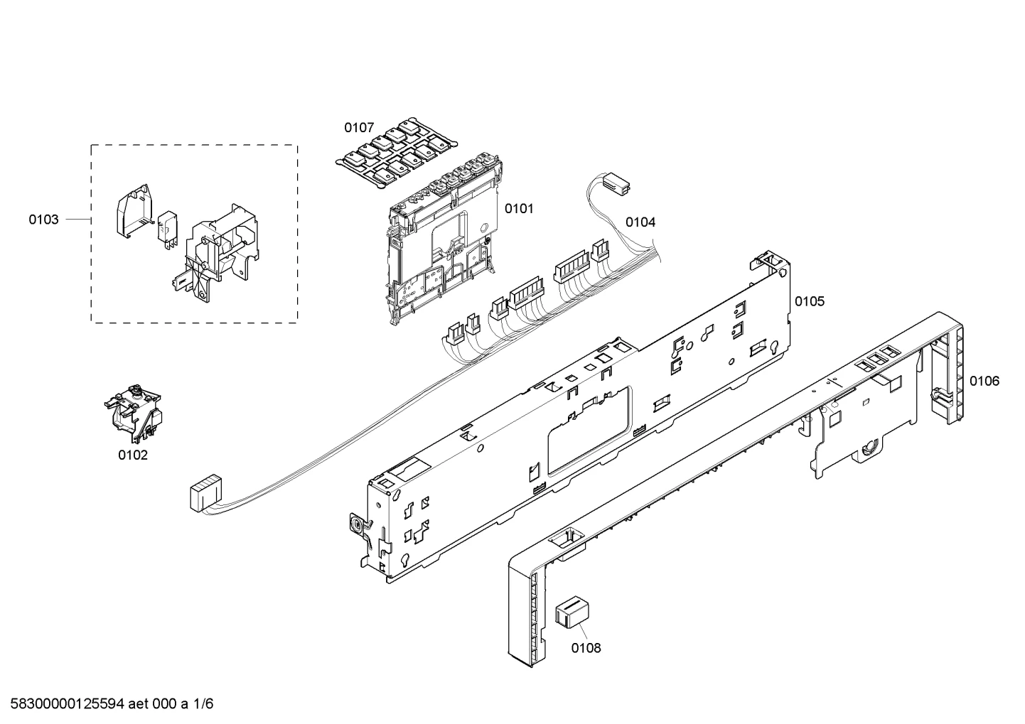 Push Button Cap Pushbutton Array, 3-Button, Black