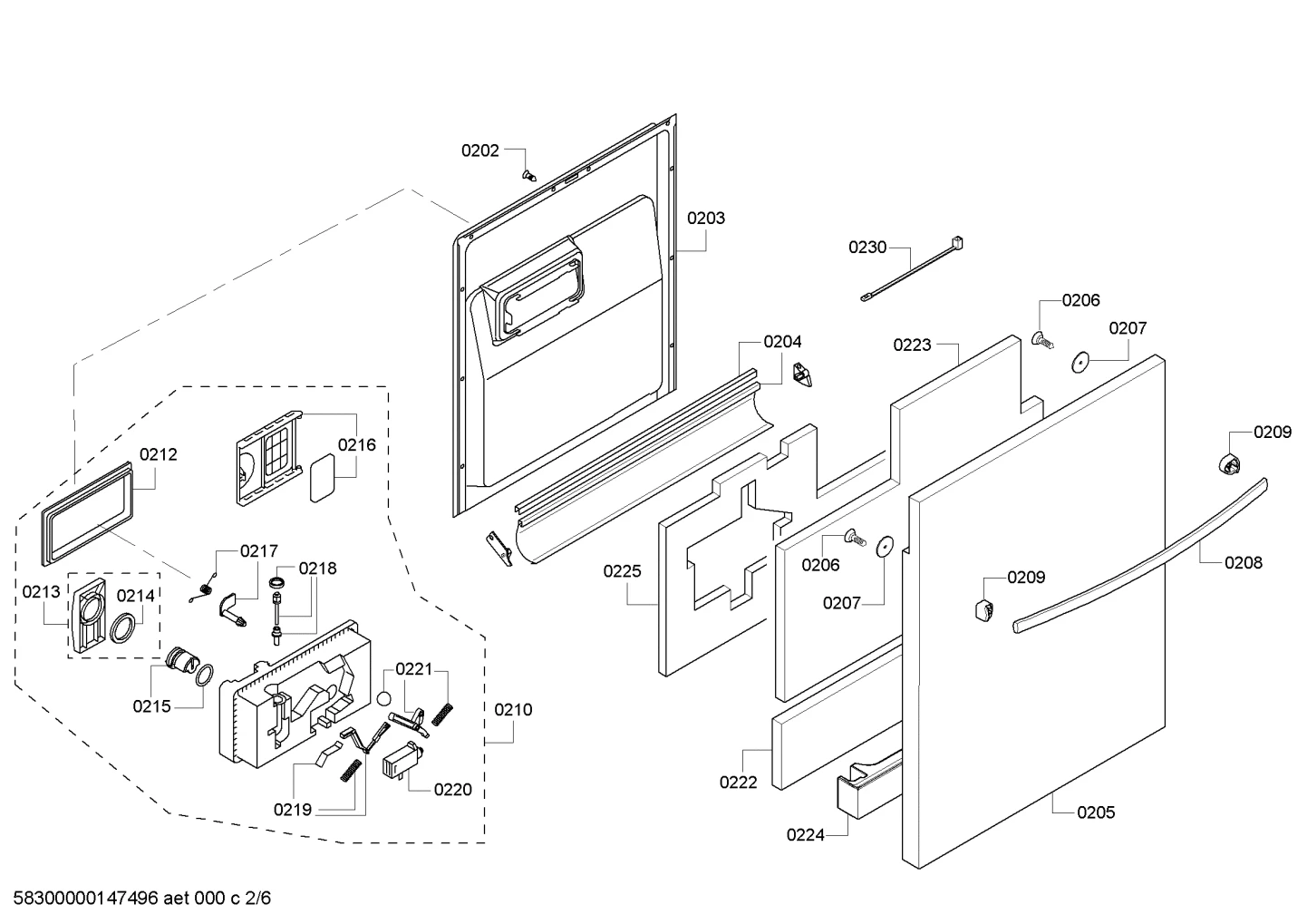 Outer Door Insulation, Top