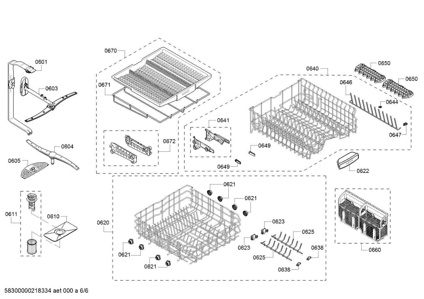 Baskets & Wheels, Flaps & Holders (0601-8130)