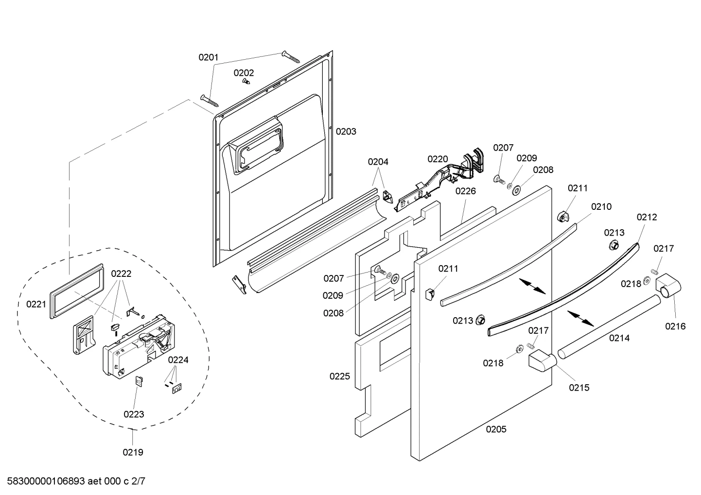 Outer Door, SS, Dw, Info Light