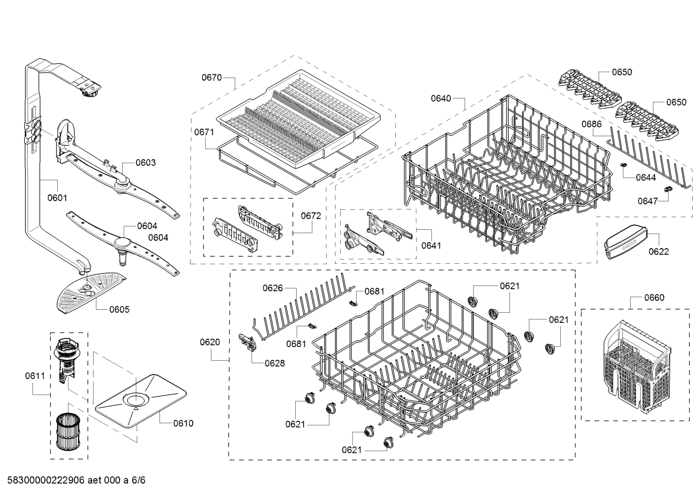 Baskets & Wheels, Flaps & Holders (0601-8110)