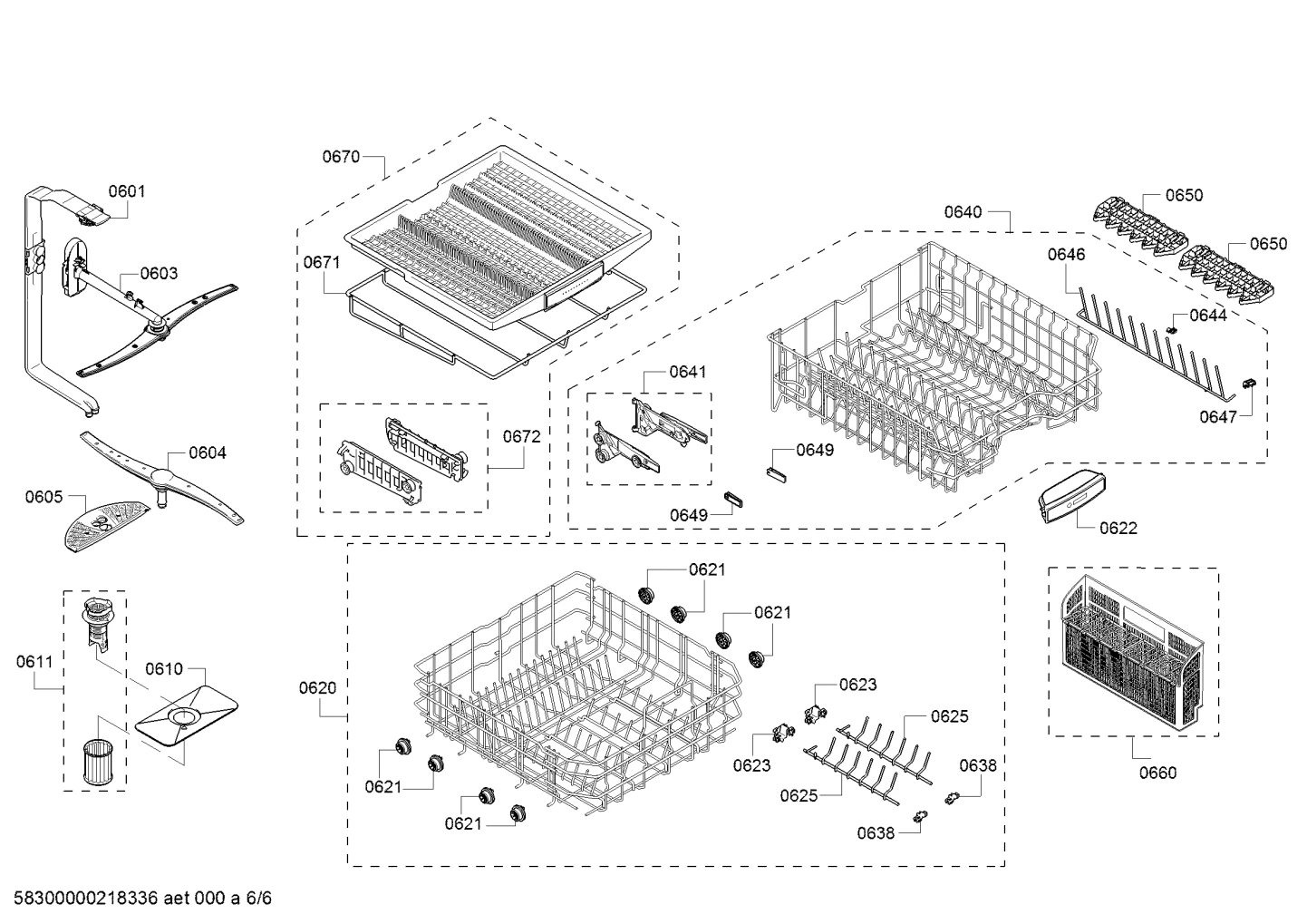 Baskets & Wheels, Flaps & Holders (0601-8130)