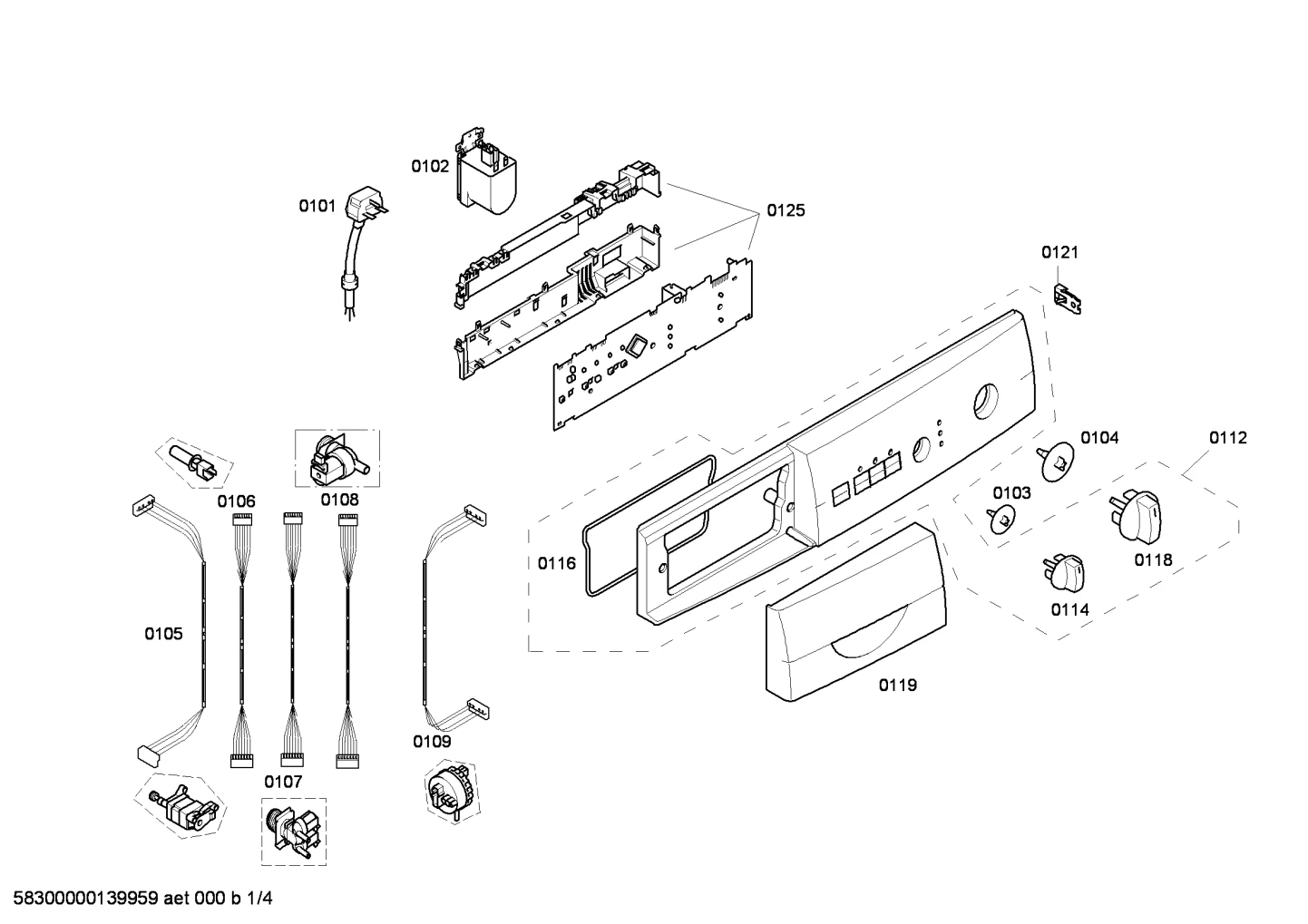 handles knobs , Door & Housing (0101-0125)
