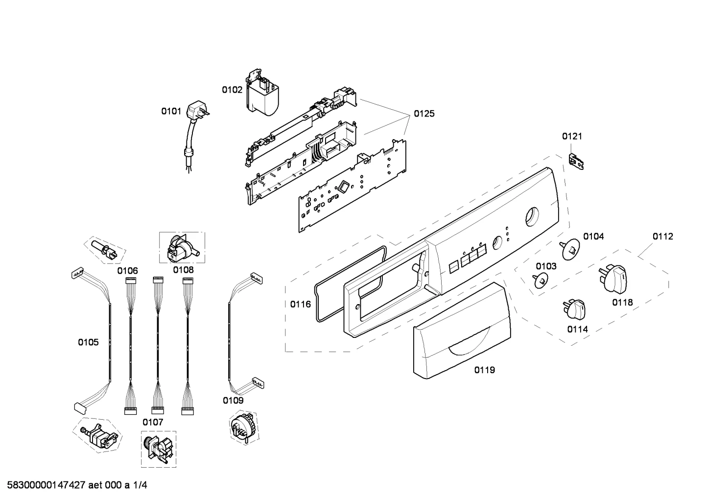 handles knobs , Door & Housing (0101-0125)