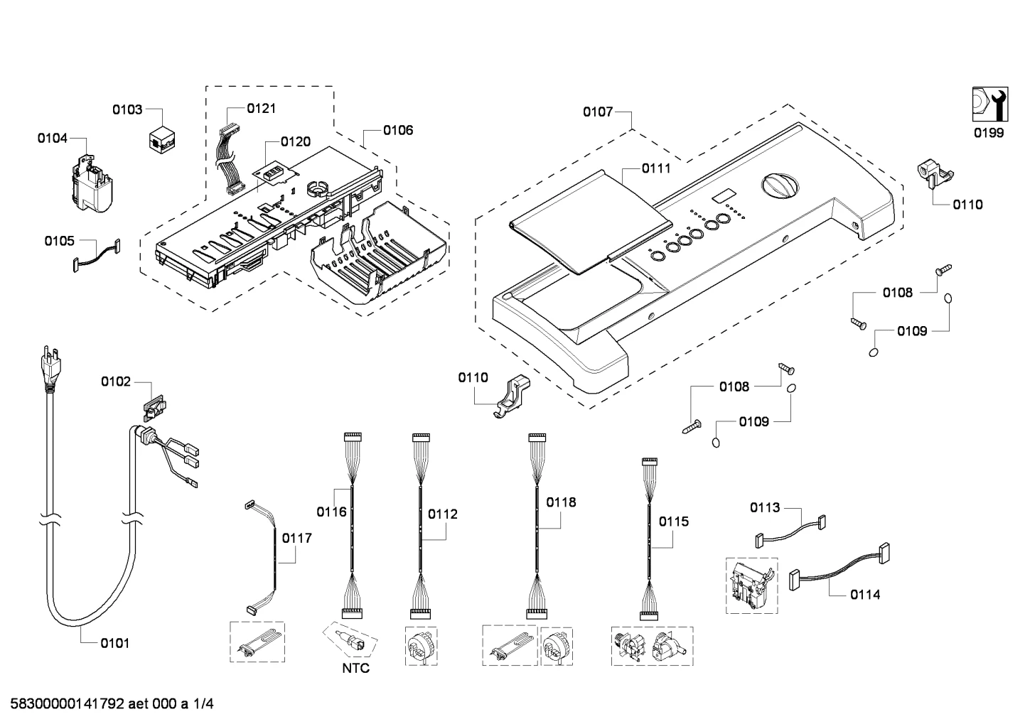 Wire Harness, Module, 7-Segment