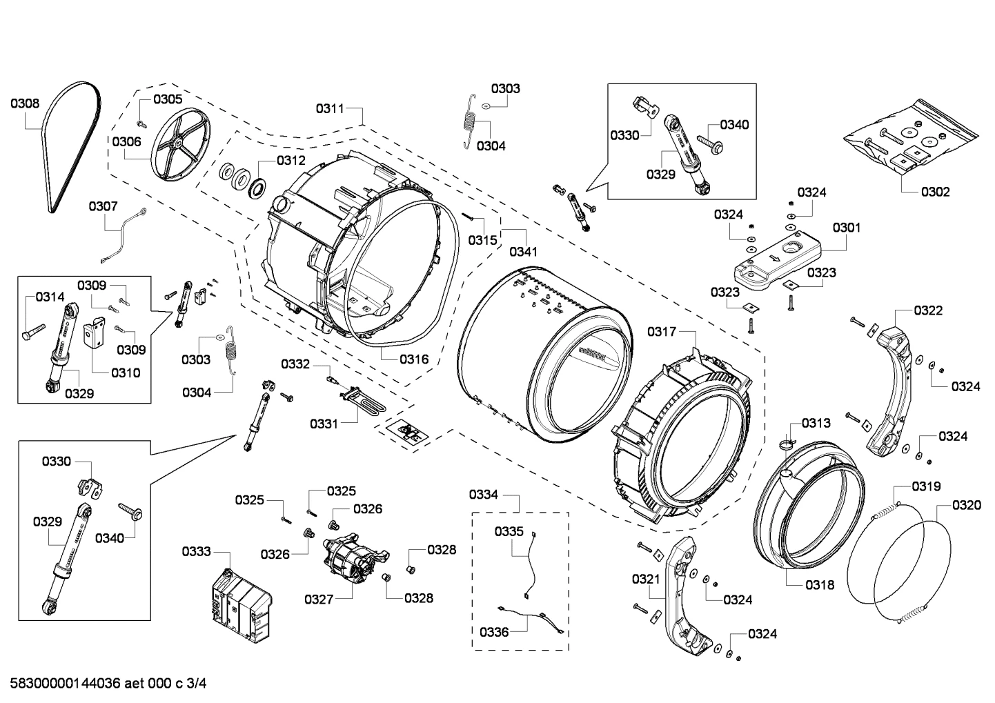 Screw, M5x20, Rear Shock Bracket To Tub