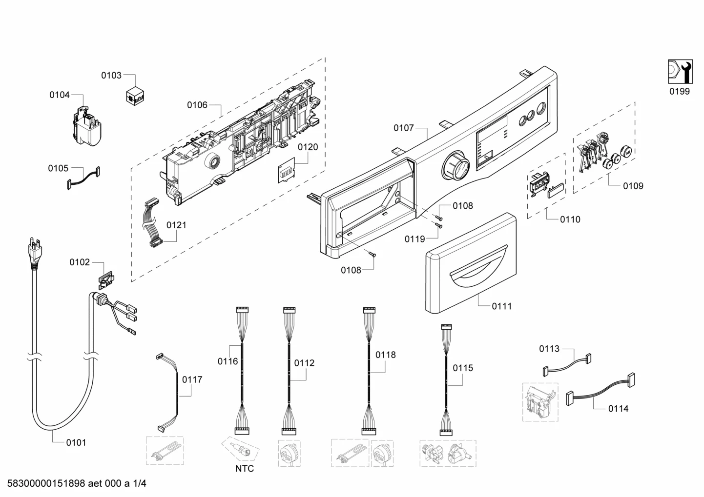 Screws, Door & Housing (0101-0199)