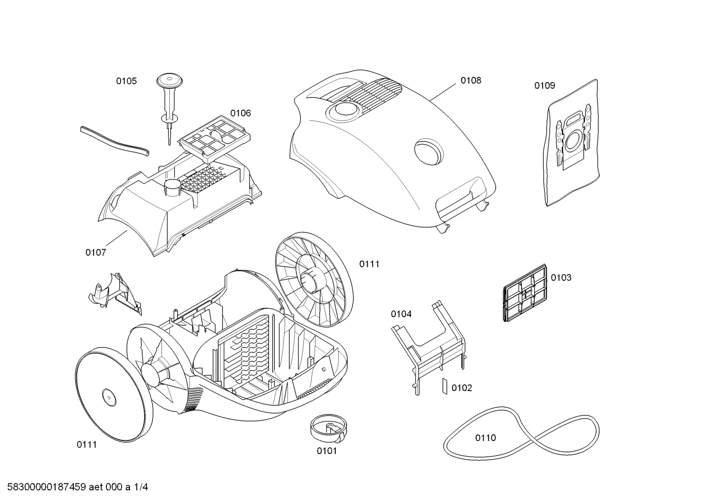 Springs, Seals & Gaskets (0101-0110)