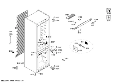 Door & Housing, shockabsorbers (0102-0158)