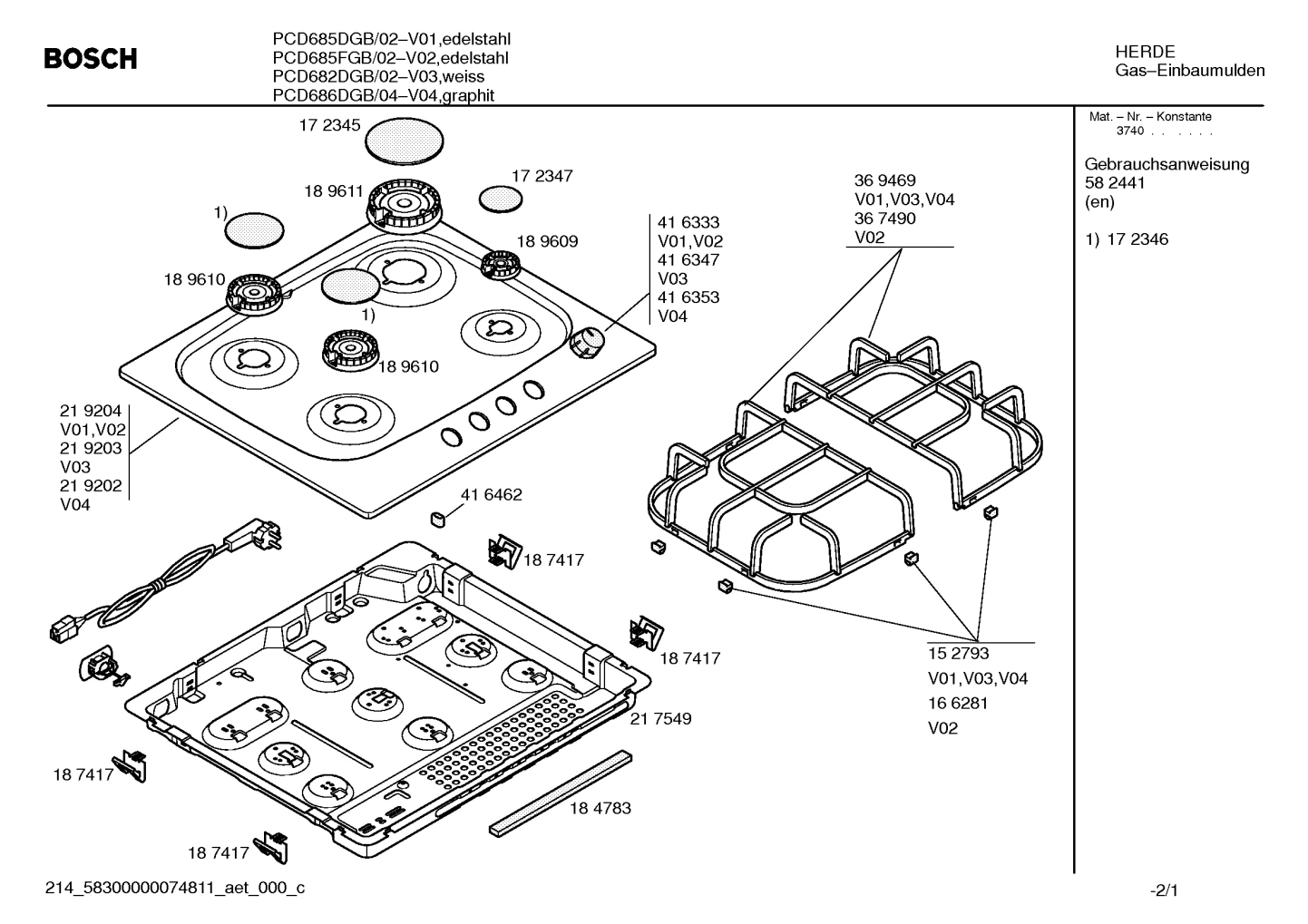 Seals & Gaskets, othergasparts (0003-0050)