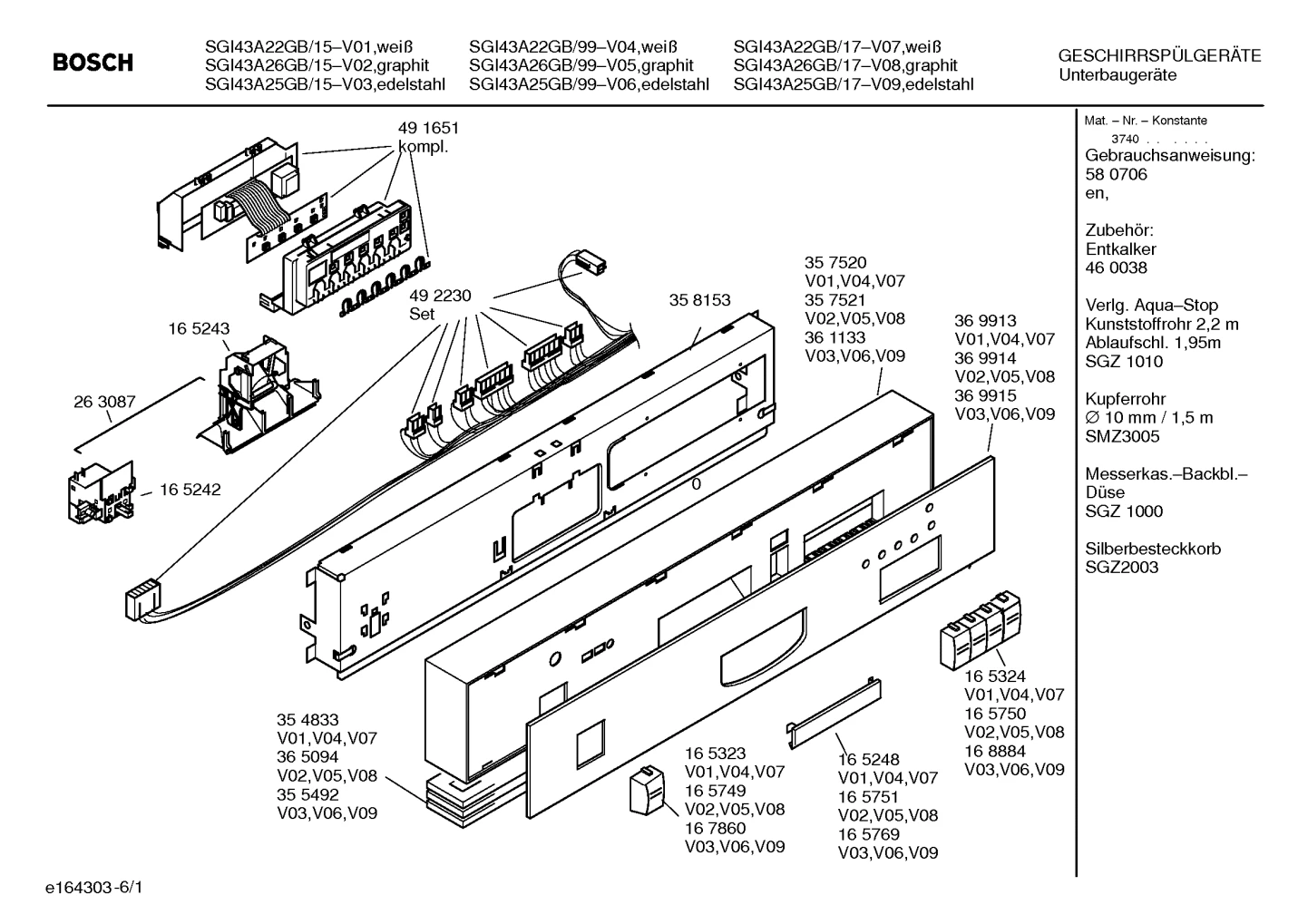 Door & Housing, Seals & Gaskets (0102-8100)