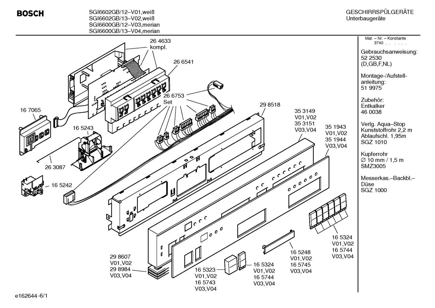 Seals & Gaskets, Door & Housing (0001-8100)