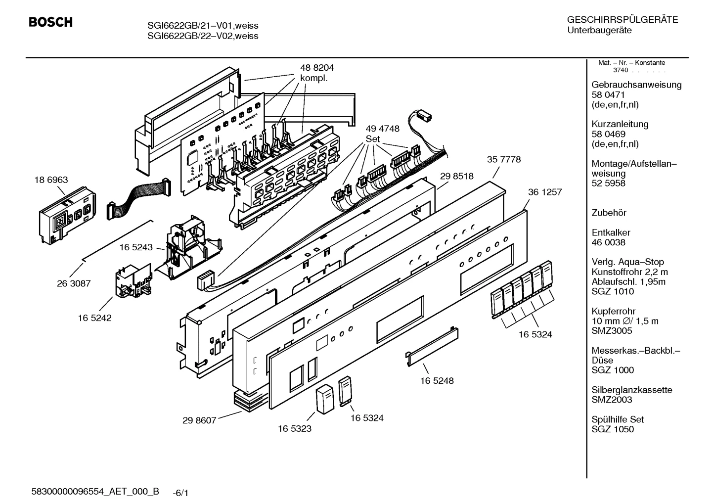 Baskets & Wheels, Seals & Gaskets (0002-8100)