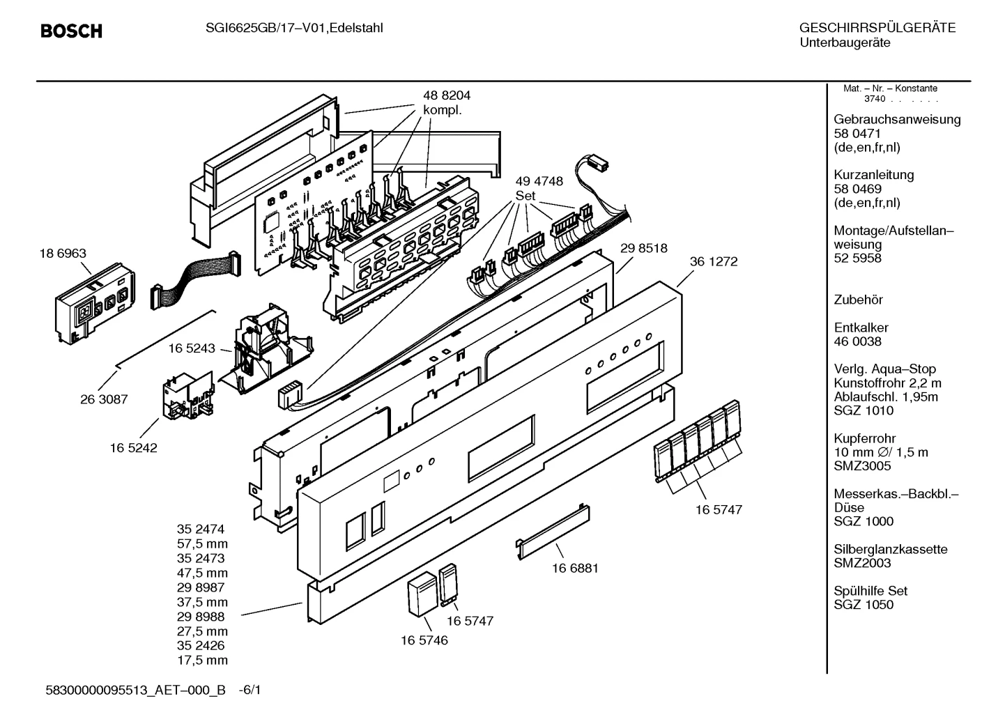 Seals & Gaskets, Baskets & Wheels (0002-8100)
