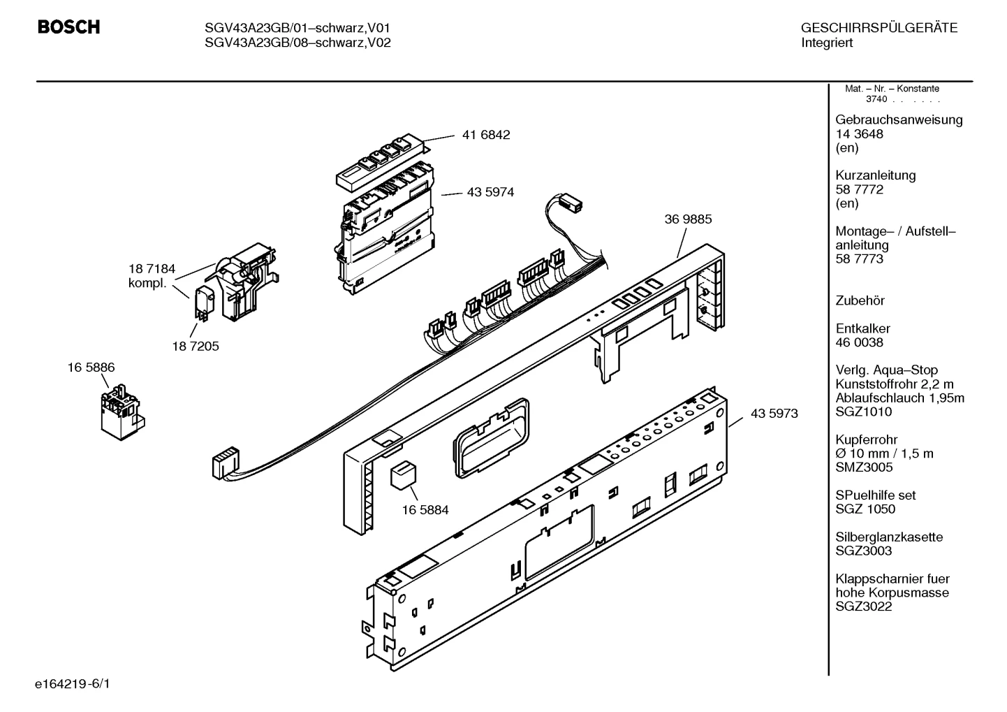Seals & Gaskets, Baskets & Wheels (0104-3100)