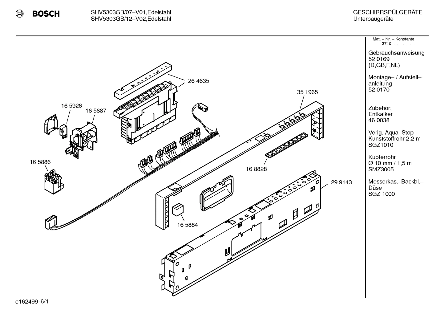 Seals & Gaskets, Baskets & Wheels (0004-3001)