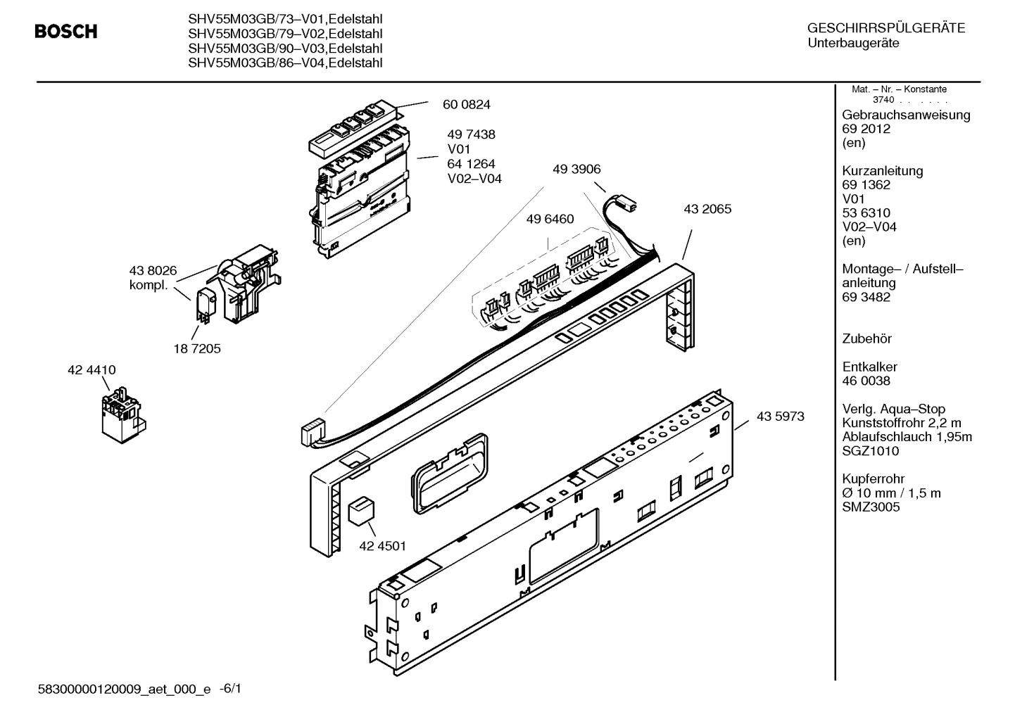 Baskets & Wheels, Seals & Gaskets (0003-3020)