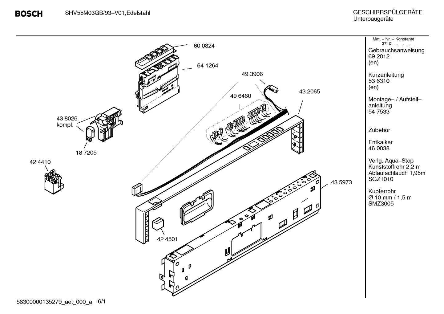 Baskets & Wheels, Seals & Gaskets (0003-3020)
