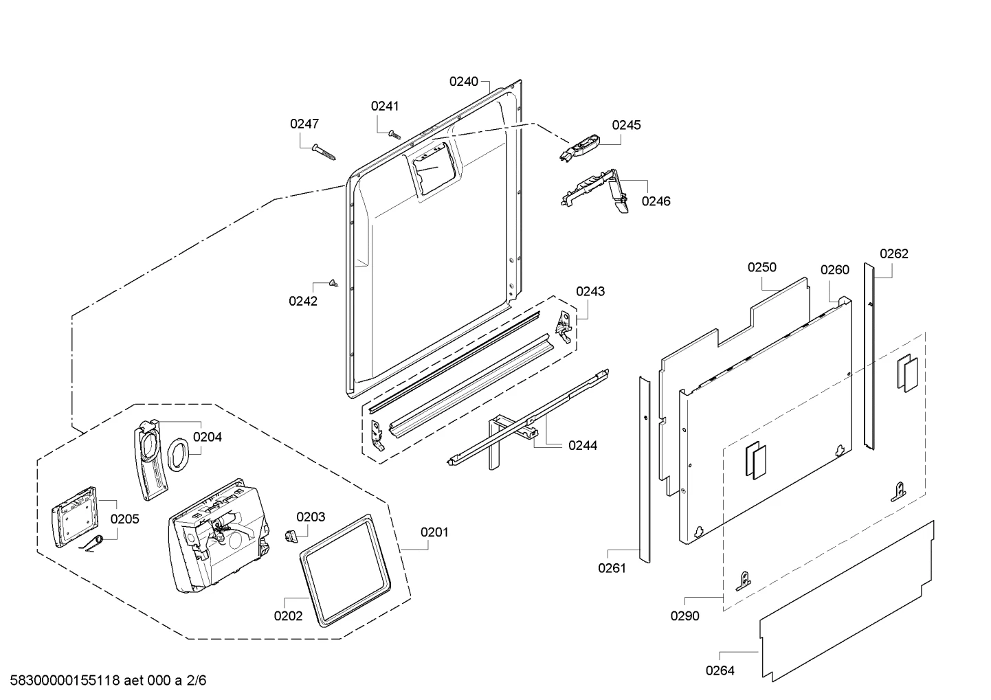 Strip For Outer Door, Left