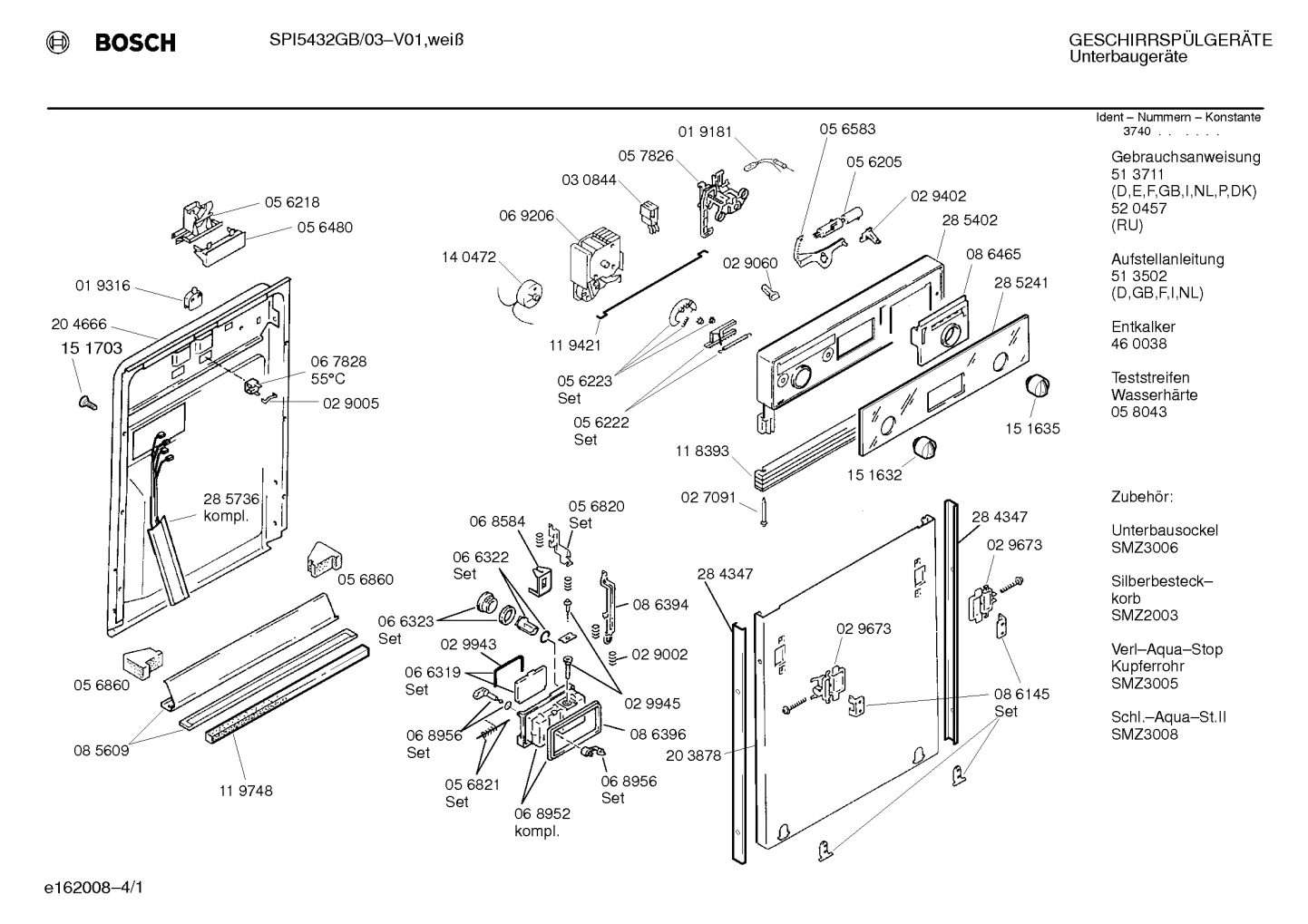 Seals & Gaskets, Flaps & Holders (0002-0158)