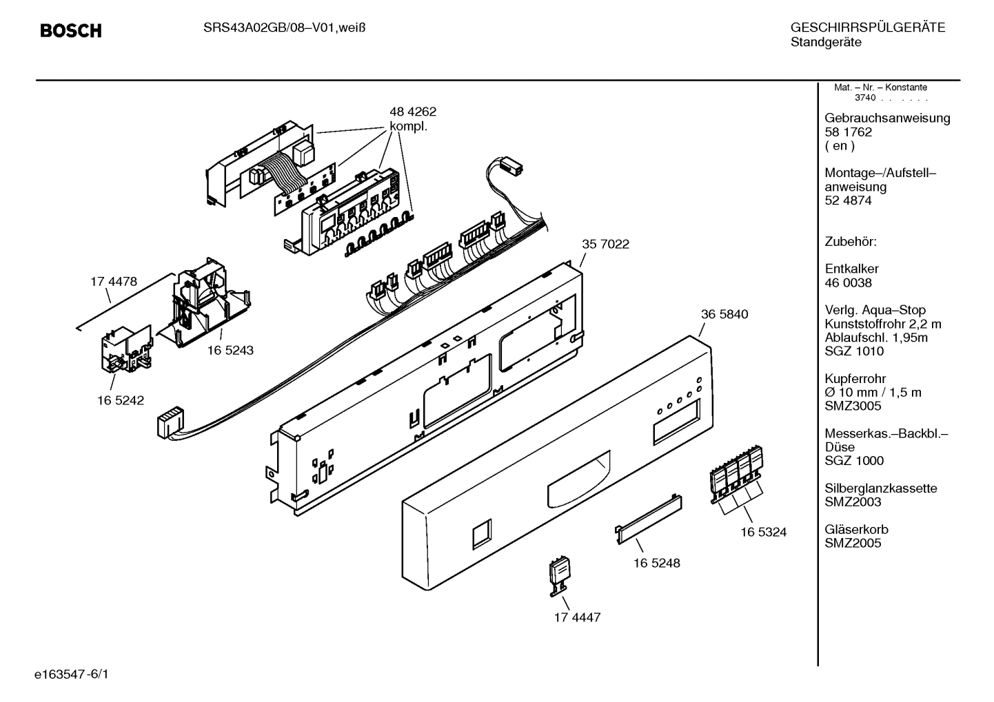 Seals & Gaskets, Spray Arms (0004-3020)