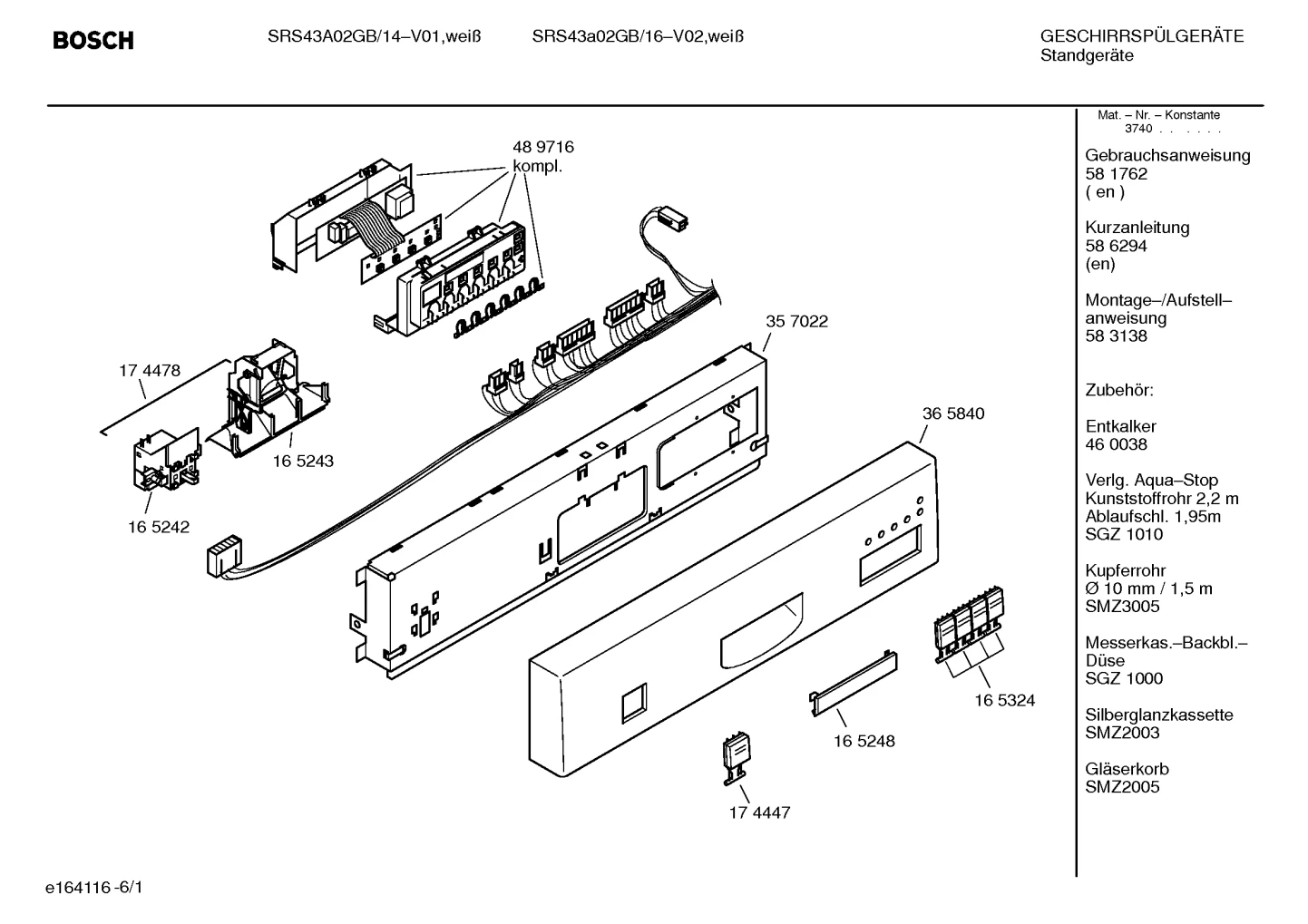 Seals & Gaskets, Spray Arms (0004-3020)