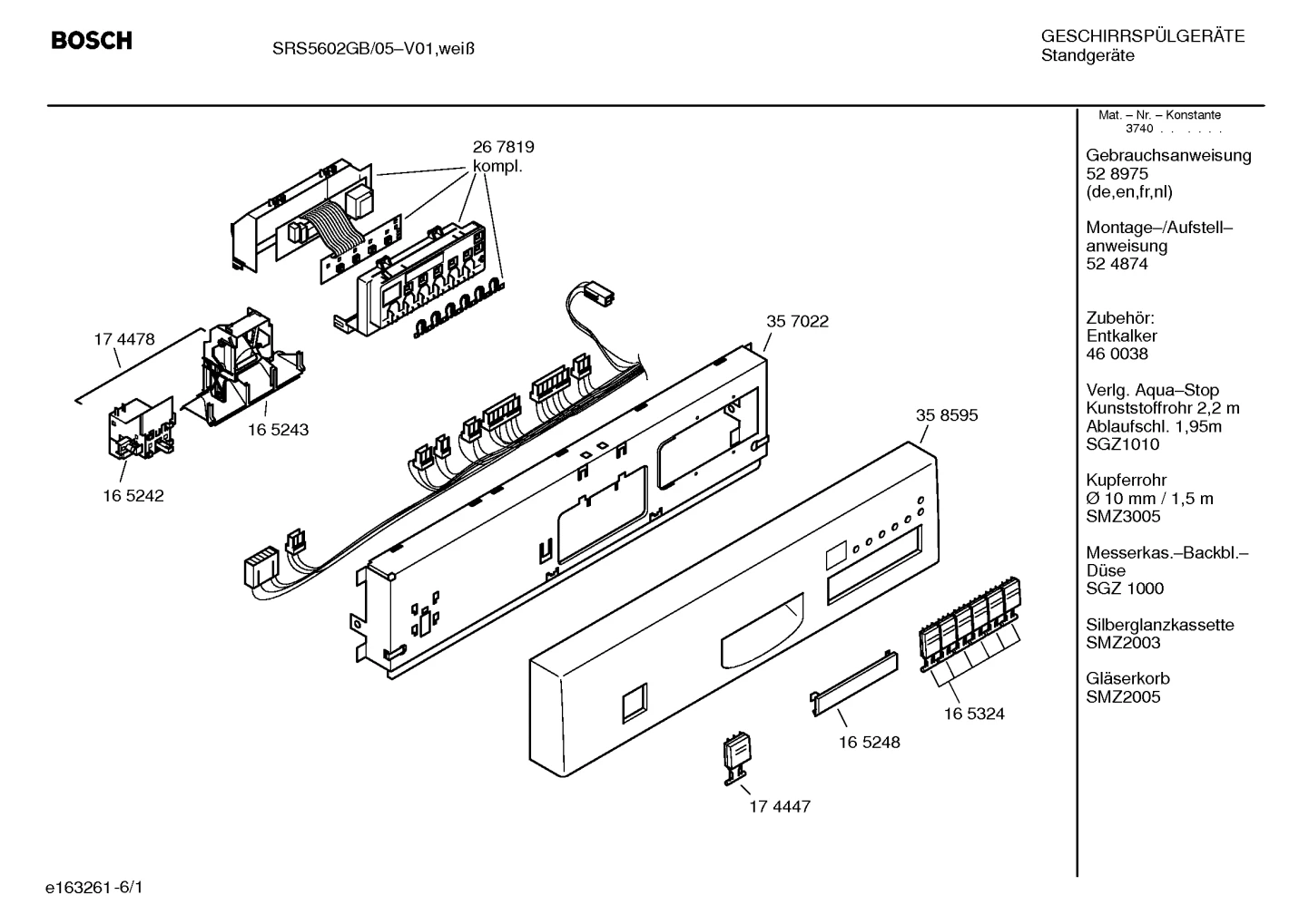Seals & Gaskets, Rails (0004-3020)