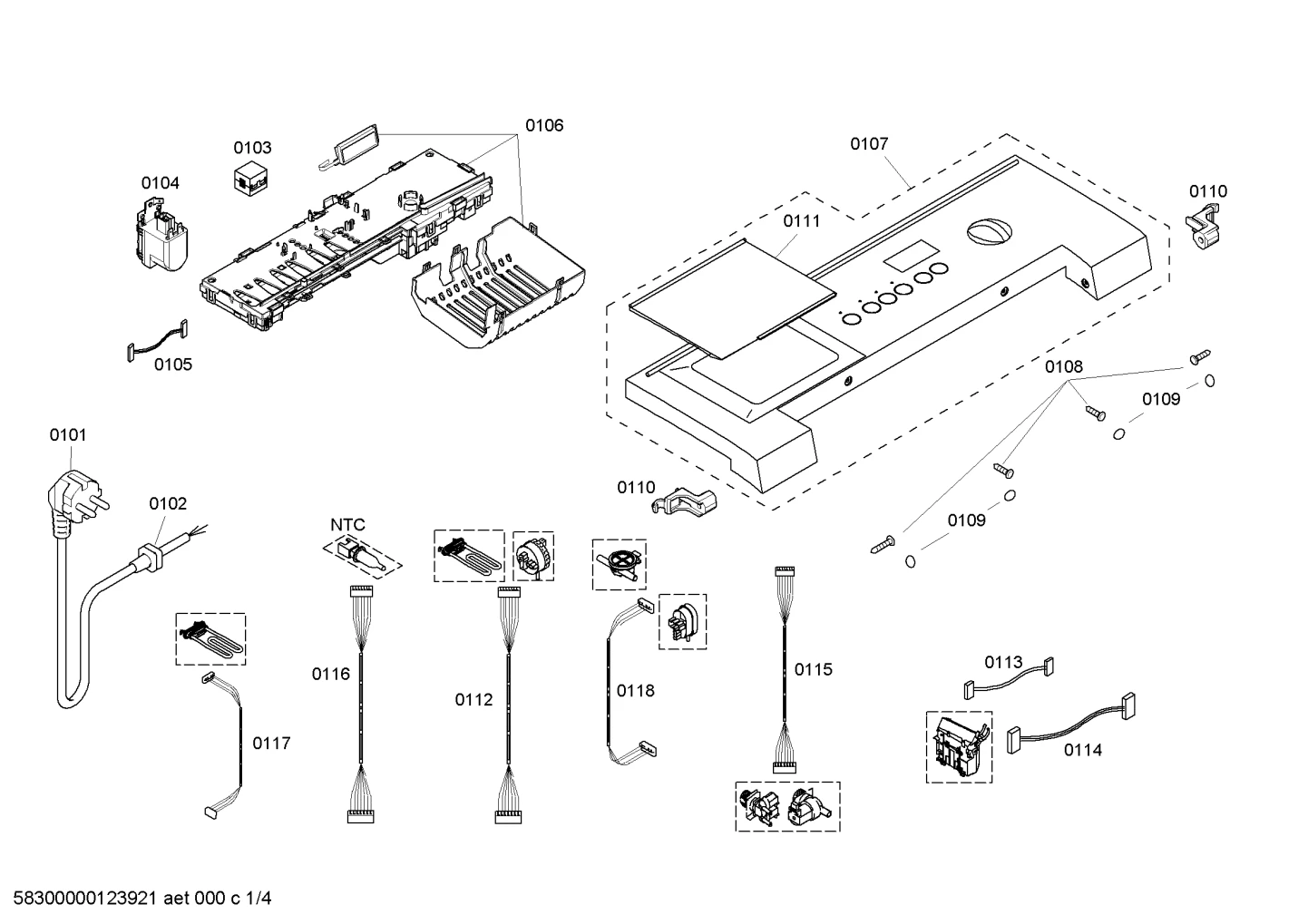 Wire Harness, Pressure Sensor/Flowmeter