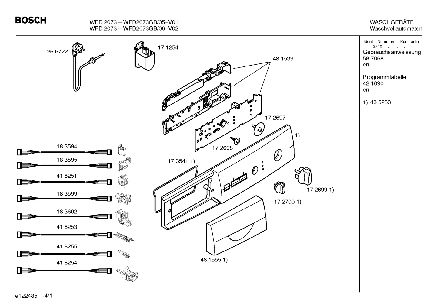 Hoses, handles knobs  (0102-0446)