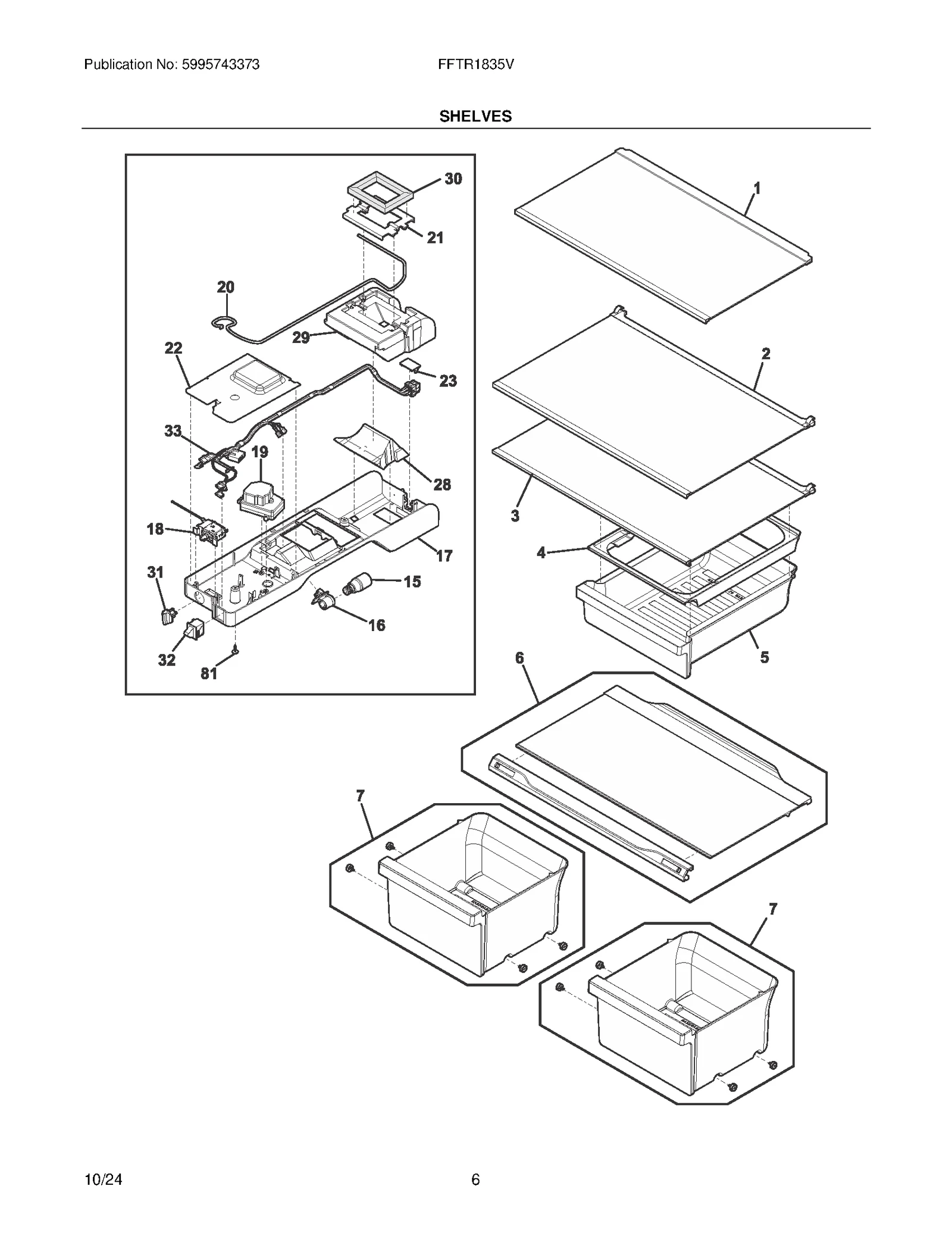 Glass Shelf Assembly 18