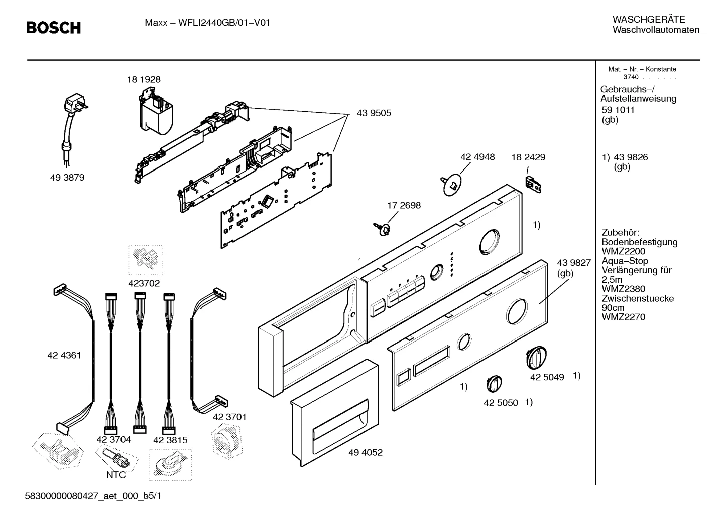 Flaps & Holders, Hoses (0106-0514)
