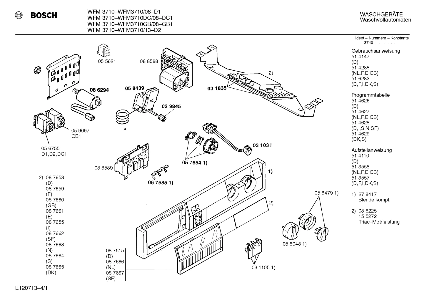 Flaps & Holders, Screws (0036-0161)