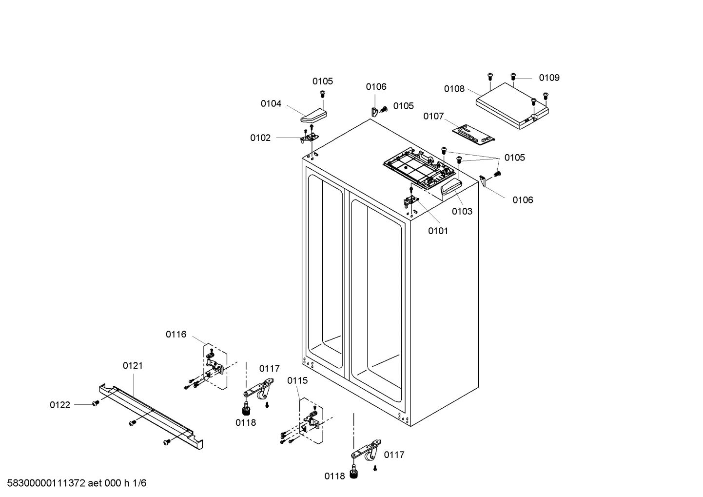 Bearings, Door & Housing (0101-0122)