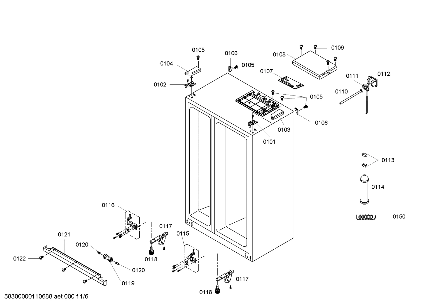 Bearings, doors & housing (0101-0150)