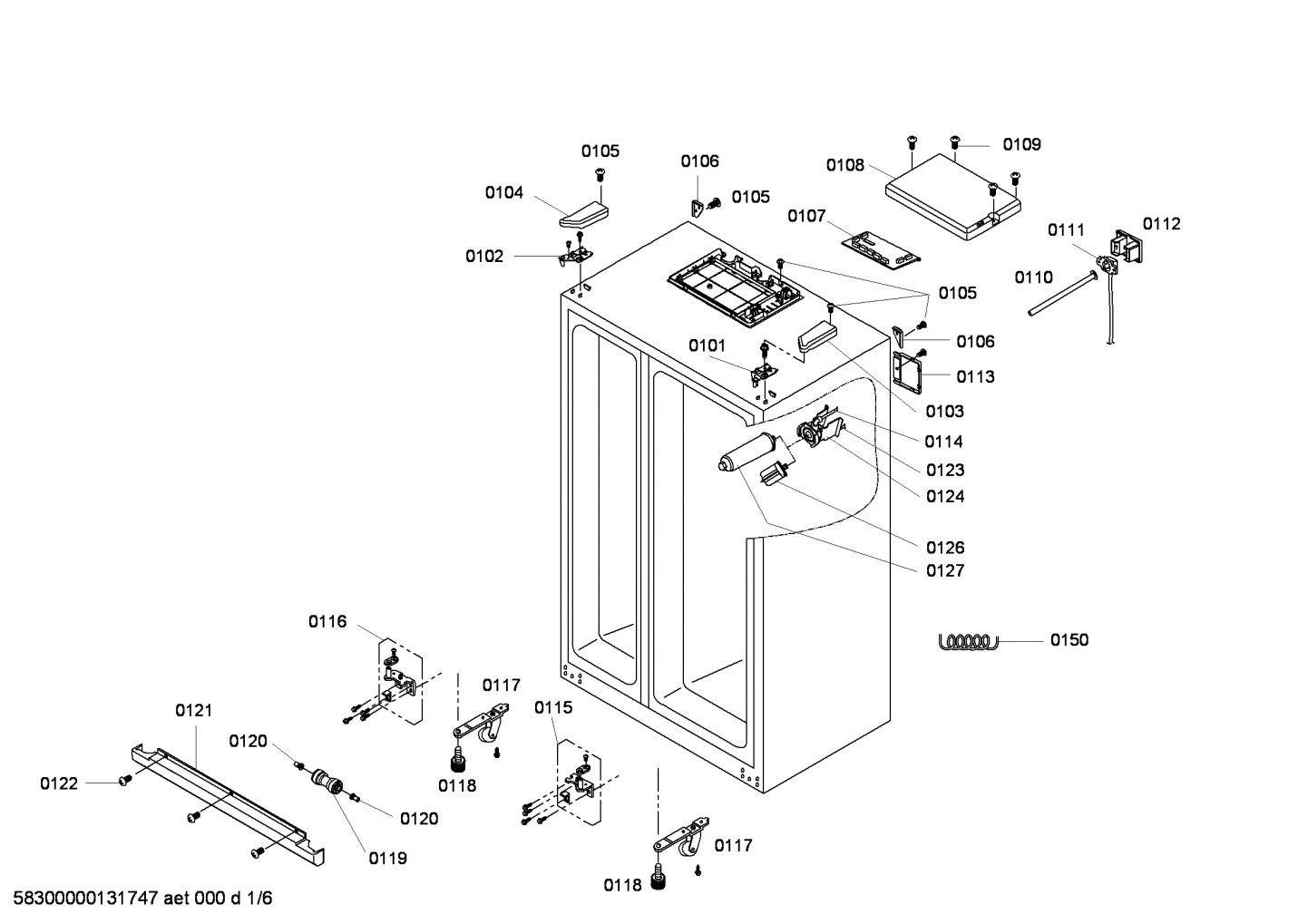 Bearings, Flaps & Holders (0101-0150)