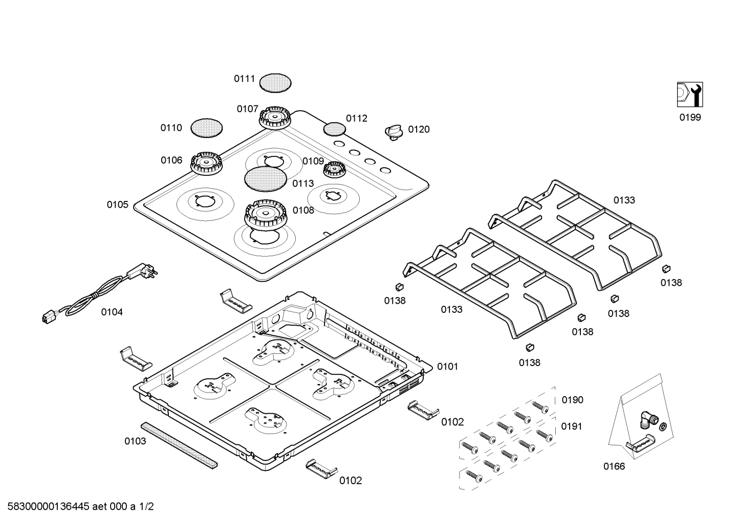 othergasparts, Screws (0102-0199)