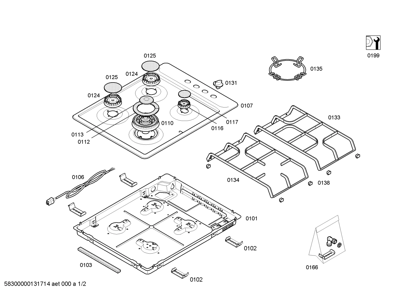othergasparts, Mounting & Fixing (0102-0199)