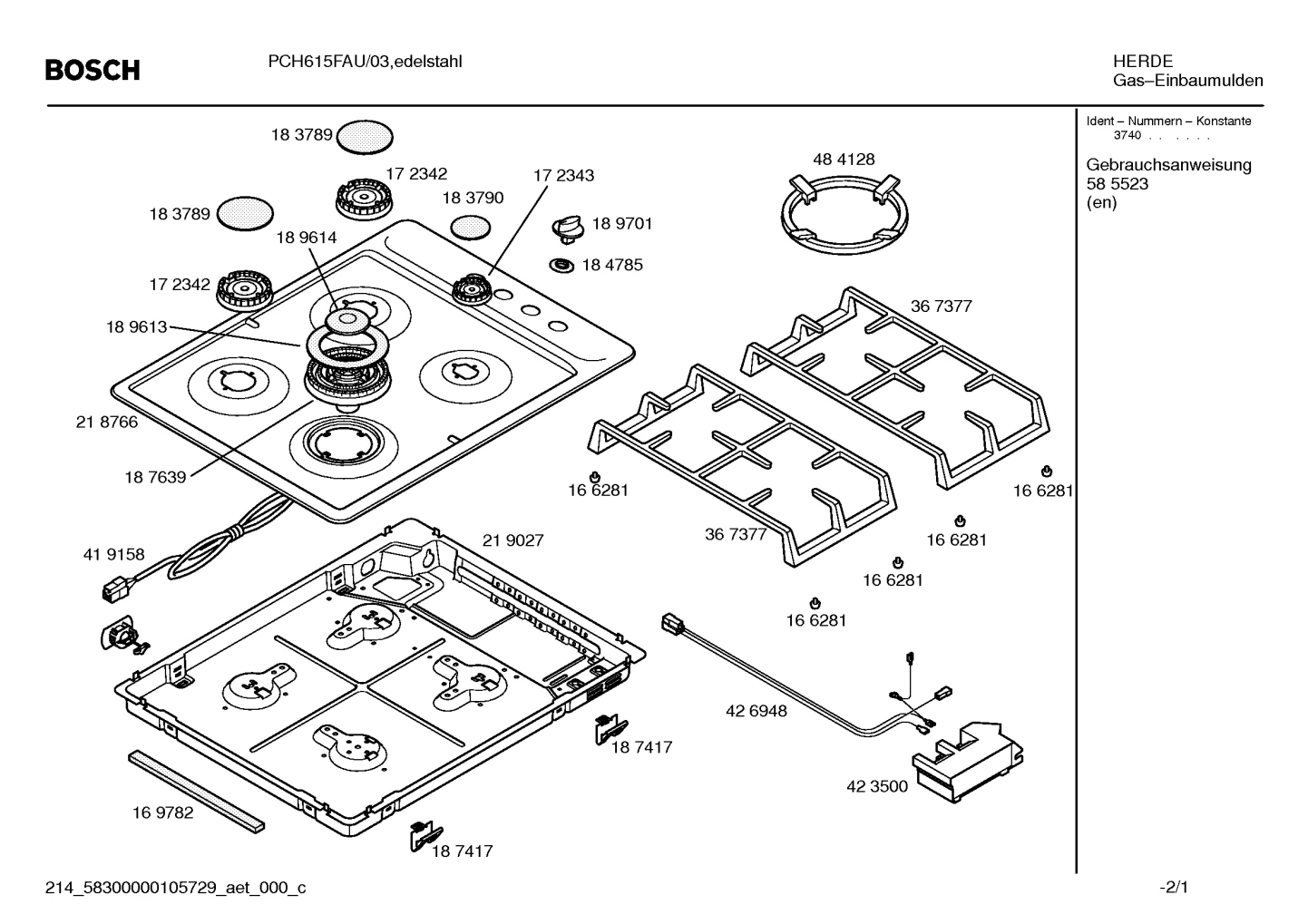 Seals & Gaskets, burnercaps rings (0005-0291)