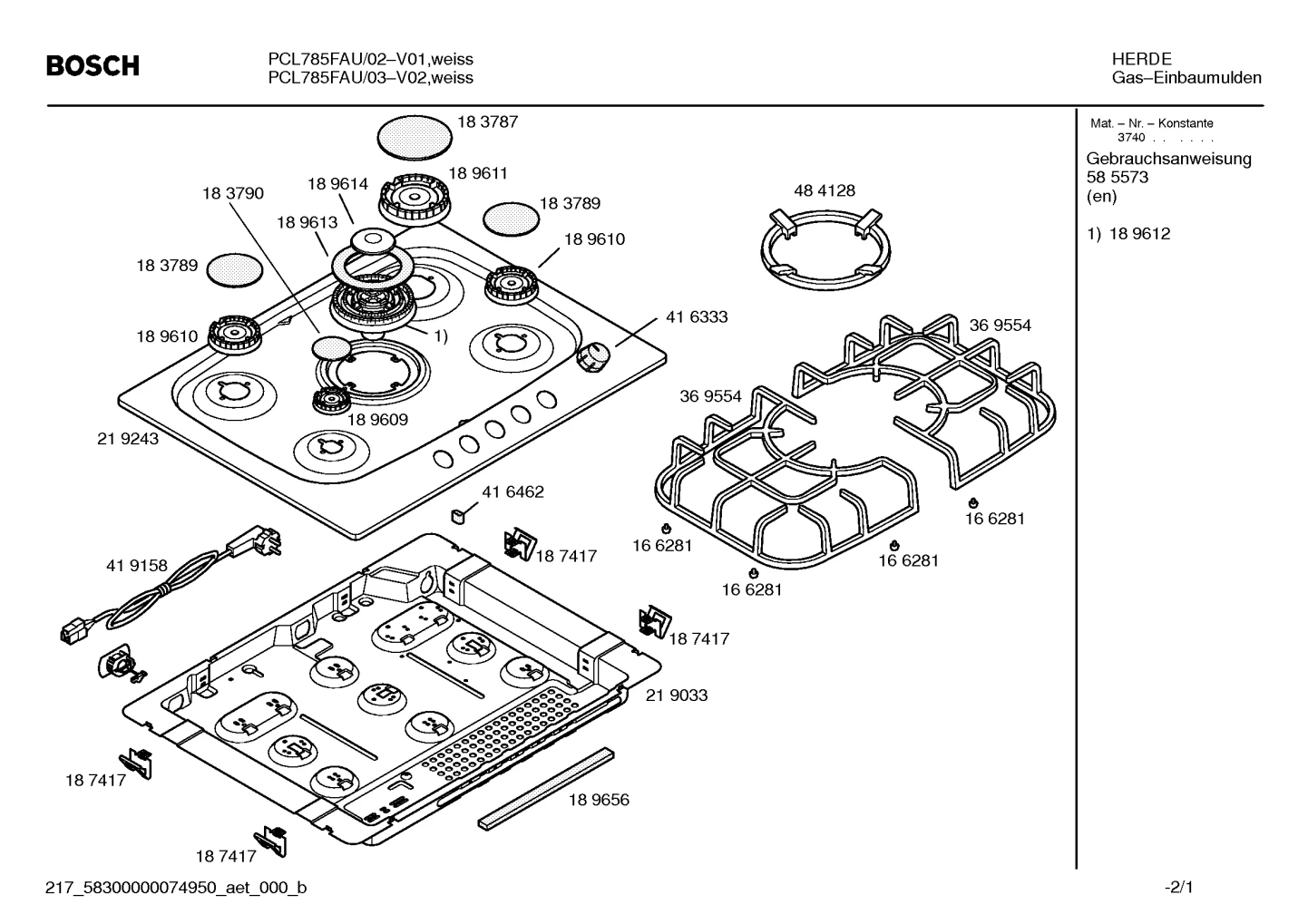 Seals & Gaskets, burnercaps rings (0010-0260)
