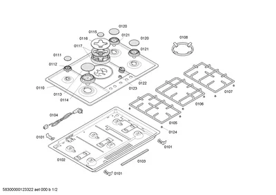 burnercaps rings, othergasparts (0101-0197)