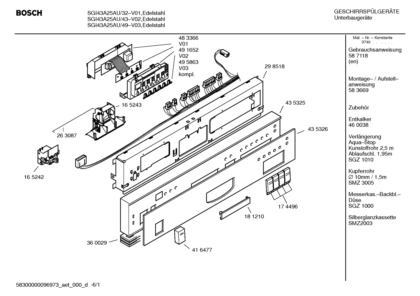 Seals & Gaskets, Door & Housing (0004-8100)