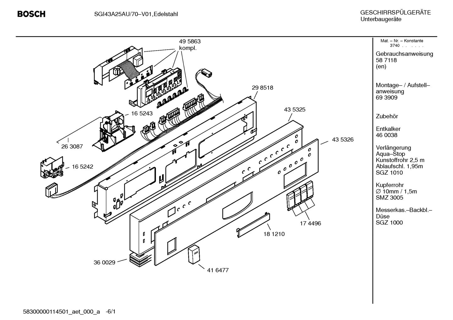 Seals & Gaskets, Door & Housing (0004-8100)