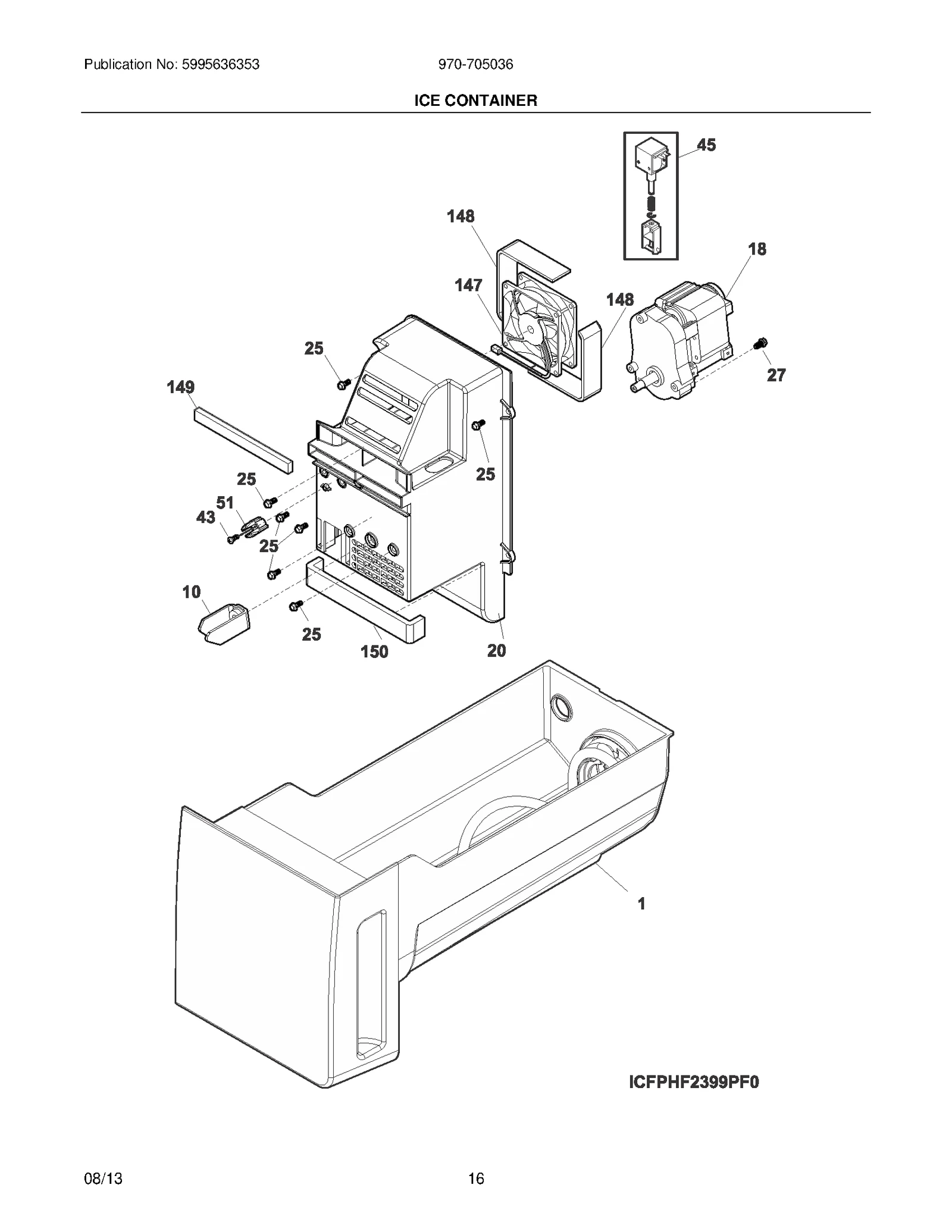 Ice Container Assembly